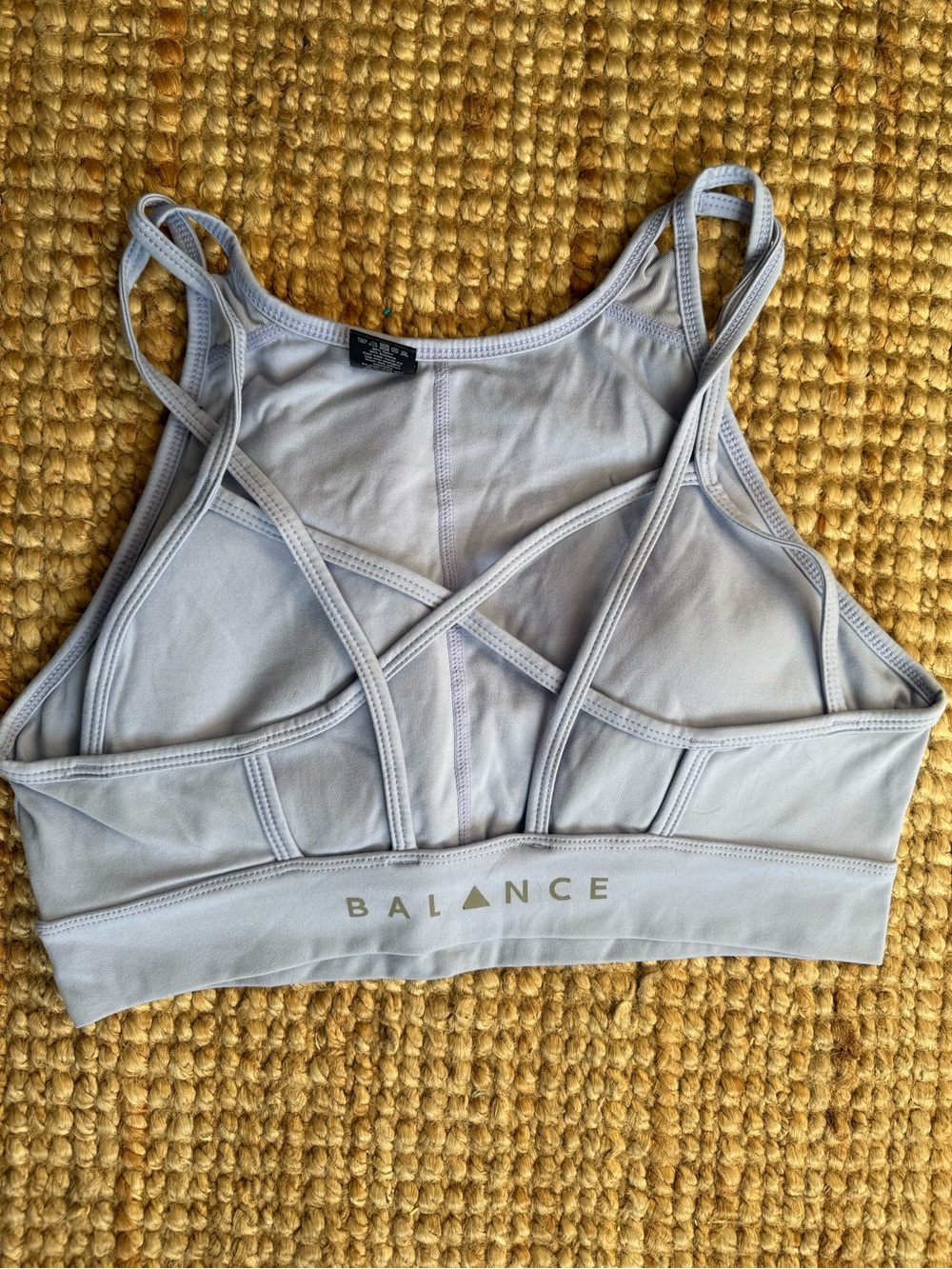 Vintage Balance Athletica L Strappy Sports Bra — Lavender